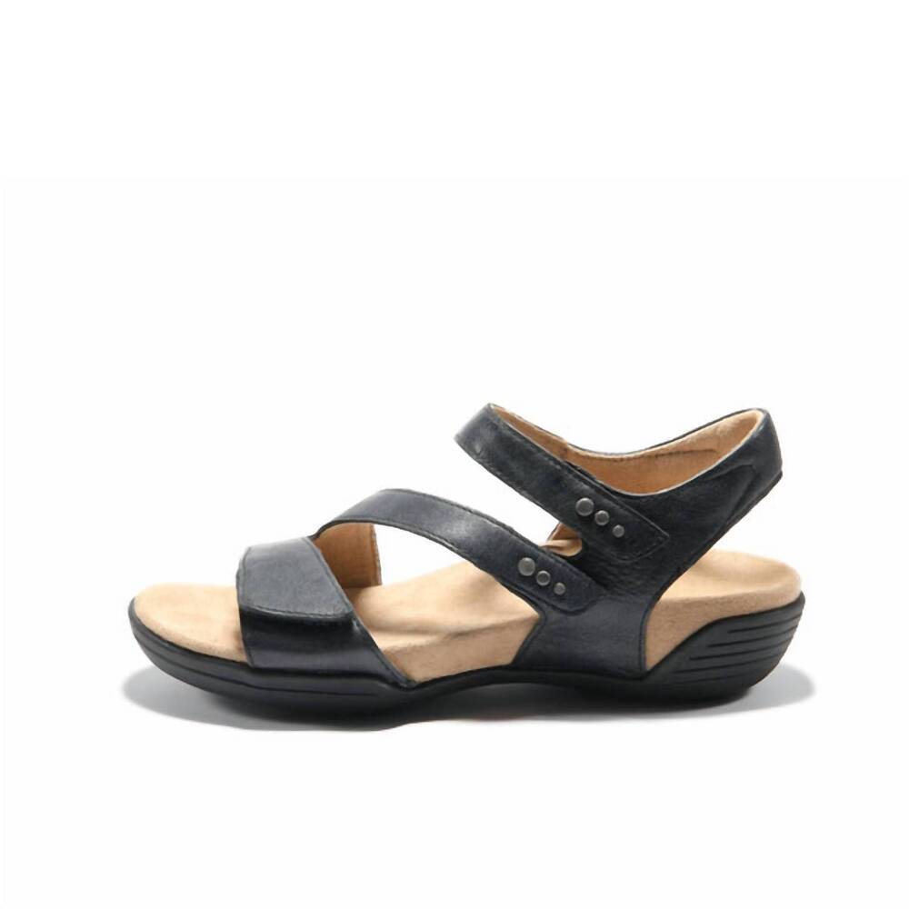 NEW HALSA FOOTWEAR women's denia sandals in black